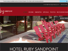 Tablet Screenshot of hotelrubyponderay.com